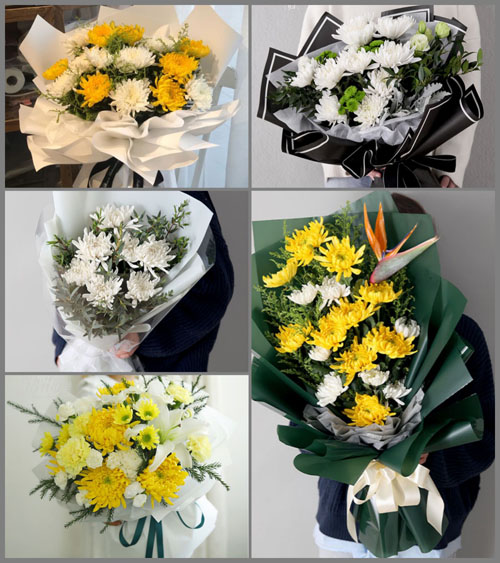 山东青岛平度市同和街道王家站村白事花束代送